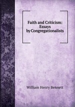Faith and Criticism: Essays by Congregationalists