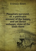 Purgatory surveyed: or, a particular account of the happy, and yet thrice unhappy, state of the souls there