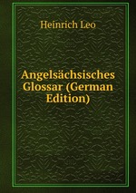 Angelschsisches Glossar (German Edition)