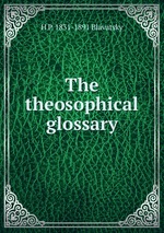 The theosophical glossary
