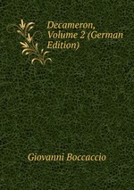 Decameron, Volume 2 (German Edition)