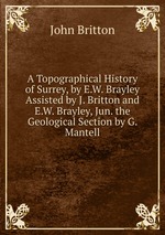 A Topographical History of Surrey, by E.W. Brayley Assisted by J. Britton and E.W. Brayley, Jun. the Geological Section by G. Mantell