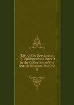 List of the Specimens of Lepidopterous Insects in the Collection of the British Museum, Volume 8