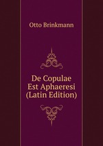 De Copulae Est Aphaeresi (Latin Edition)