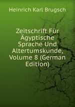 Zeitschrift Fr gyptische Sprache Und Altertumskunde, Volume 8 (German Edition)