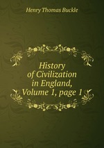 History of Civilization in England, Volume 1, page 1