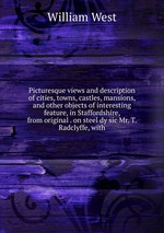 Picturesque views and description of cities, towns, castles, mansions, and other objects of interesting feature, in Staffordshire, from original . on steel dy sic Mr. T. Radclyffe, with