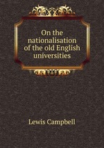 On the nationalisation of the old English universities
