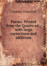 Poems. Printed from the Quarto ed., with large corrections and additions
