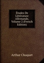 tudes De Littrature Allemande, Volume 2 (French Edition)