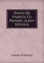 Oratio De Imperio Cn. Pompei. (Latin Edition)