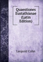 Quaestiones Eustathianae (Latin Edition)