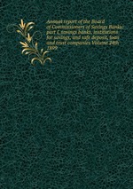 Annual report of the Board of Commissioners of Savings Banks: part I, savings banks, institutions for savings, and safe deposit, loan and trust companies Volume 24th 1899