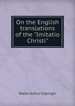 On the English translations of the "Imitatio Christi"