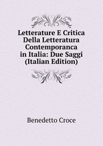 Letterature E Critica Della Letteratura Contemporanca in Italia: Due Saggi (Italian Edition)