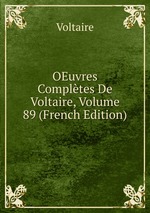 OEuvres Compltes De Voltaire, Volume 89 (French Edition)