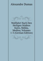Wallfahrt Nach Den Heiligen Stdten Kairo, Mekka, Medina, Volumes 1-3 (German Edition)