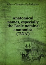 Anatomical names, especially the Basle nomina anatomica ("BNA")
