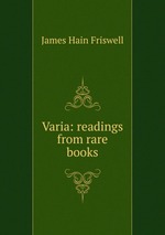 Varia: readings from rare books