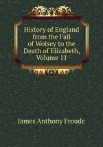 History of England from the Fall of Wolsey to the Death of Elizabeth, Volume 11