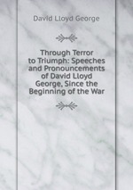 Through Terror to Triumph: Speeches and Pronouncements of David Lloyd George, Since the Beginning of the War