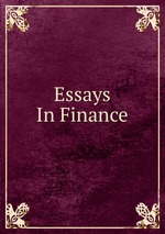 Essays In Finance