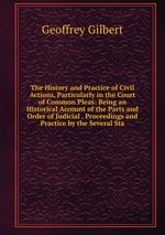 The History and Practice of Civil Actions, Particularly in the Court of Common Pleas: Being an Historical Account of the Parts and Order of Judicial . Proceedings and Practice by the Several Sta