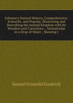 Johnson`s Natural History, Comprehensive, Scientific, and Popular, Illustrating and Describing the Animal Kingdom with Its Wonders and Curiosities: . Animalculae in a Drop of Water ; Showing t