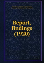 Report, findings (1920)