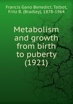 Metabolism and growth from birth to puberty (1921)