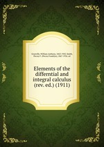 Elements of the differntial and integral calculus (rev. ed.) (1911)