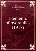 Elements of hydraulics (1917)