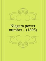 Niagara power number .. (1895)