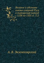 Великие и удельные князья северной Руси в татарский период с 1238 по 1505 гг. Т.2