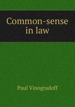 Common-sense in law