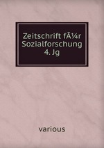 Zeitschrift fr Sozialforschung  4. Jg