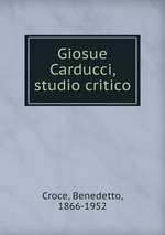 Giosue Carducci, studio critico