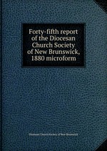 Forty-fifth report of the Diocesan Church Society of New Brunswick, 1880 microform