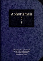 Aphorismen. 3