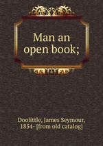 Man an open book;