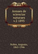 Annaes de sciencias naturaes. v.2 1895