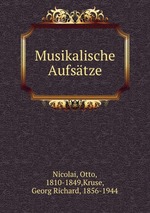 Musikalische Aufstze