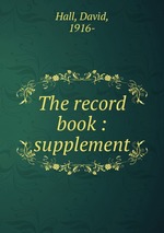 The record book : supplement
