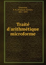 Trait d`arithmtique microforme