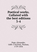 Poetical works. Collated with the best editions. 3-4