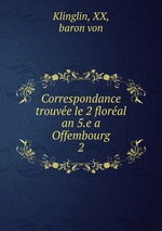 Correspondance trouve le 2 floral an 5.e a Offembourg. 2