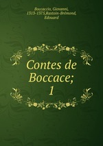 Contes de Boccace;. 1