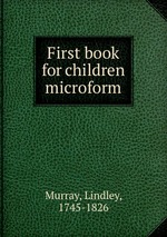 First book for children microform
