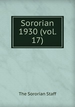 Sororian. 1930 (vol. 17)