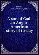 A son of Gad; an Anglo-American story of to-day